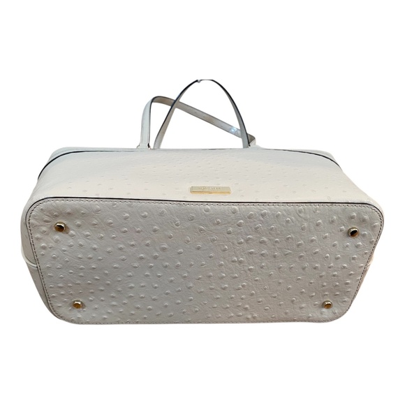 Brand New Luxurious Beige Leather Large Designer Tote Bag by Kate Spade - Picture 6 of 11